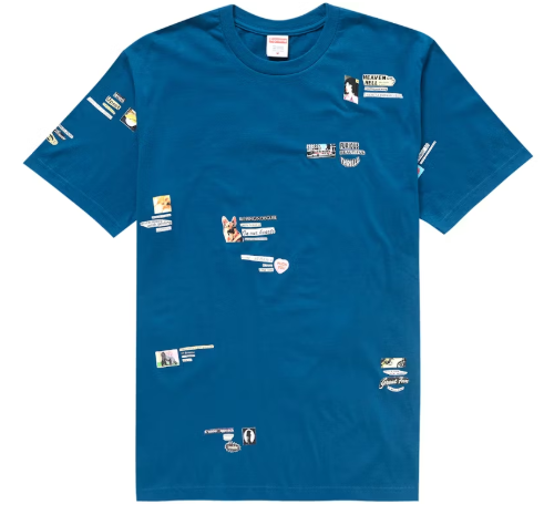 Supreme Upset Tee Indigo SZ M