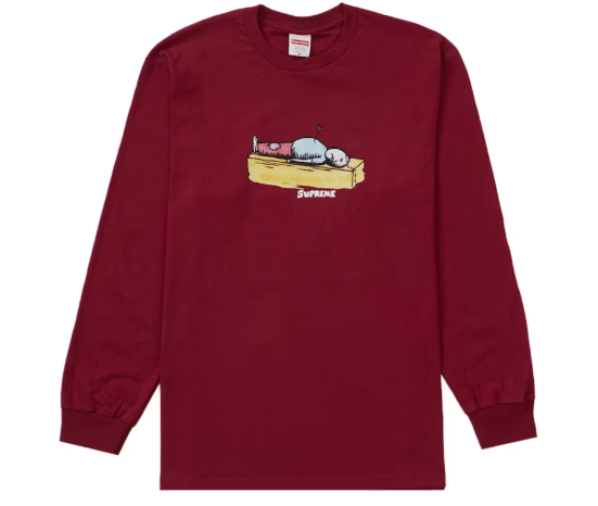 Supreme Neil Blender Arrow L/S Tee Cardinal SZ M