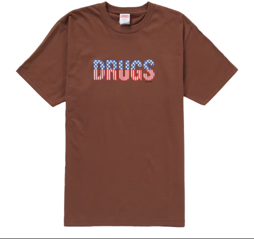 Supreme Drugs Tee Brown SZ M
