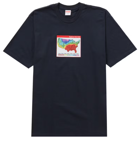 Supreme Weather Tee Navy SZ L