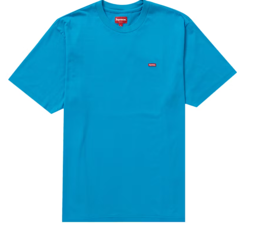 Supreme Small Box Tee Bright Blue SZ L