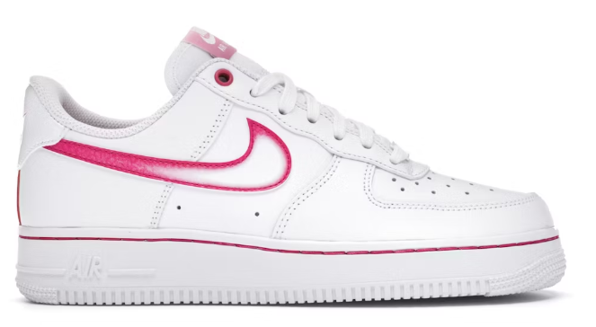 Nike Air Force 1 Low Airbrush White Pink (Women's) SZ 8 NO BOX