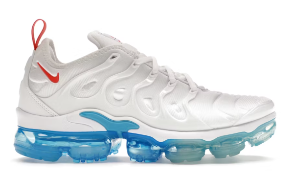 Nike Air VaporMax Plus White Red Blue SZ 7.5