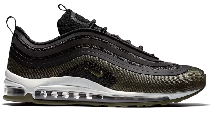 Nike Air Max 97 Ultra 17 HAL Black Olive SZ 11 USED