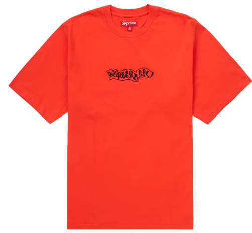 Supreme Banner S/S Top Orange SZ XL