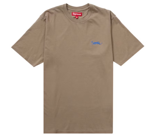 Supreme Washed Tag S/S Top Dusty Olive SZ M