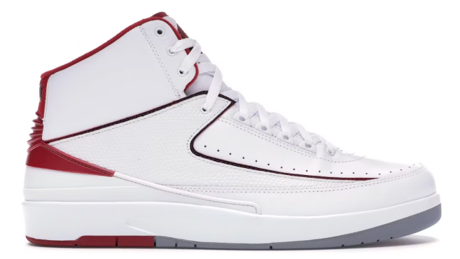 Jordan 2 Retro White Red (2014) SZ 12 USED NO BOX