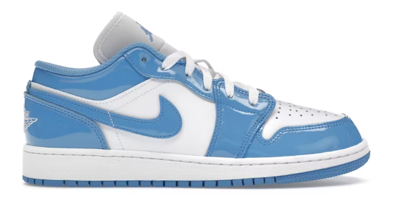 Jordan 1 Low SE Legend Blue Patent (GS) SZ 7 MISSING LID