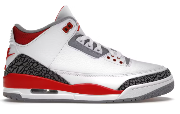 Jordan 3 Retro Fire Red (2022) SZ 12 USED