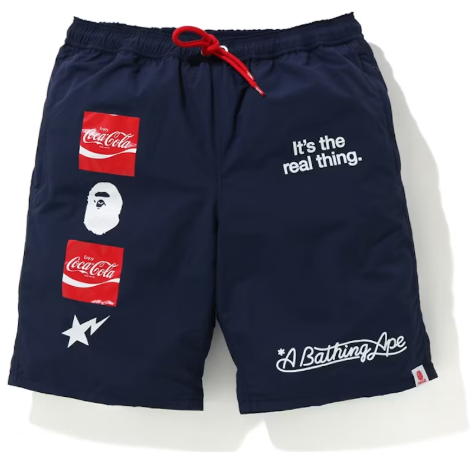 BAPE x Coca Cola Shorts Navy SZ M