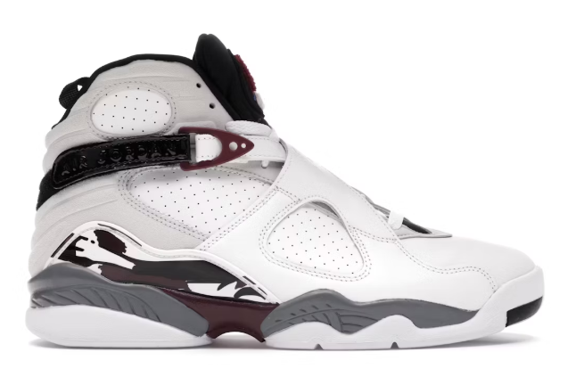 Jordan 8 Retro White Burgundy (Women's) SZ 8.5W