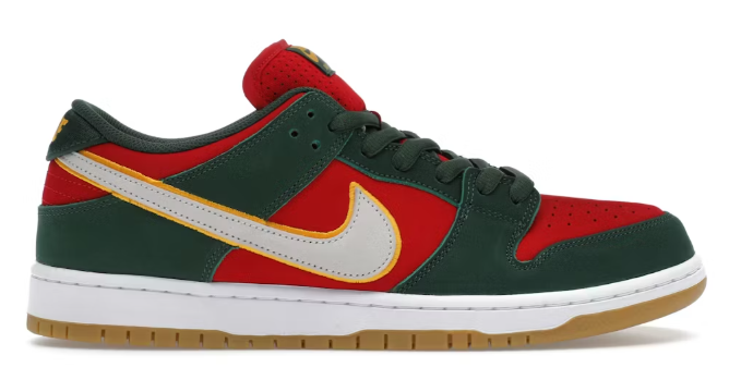 Nike SB Dunk Low Pro PRM Seattle Supersonics SZ 13 USED
