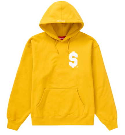 Supreme $ Hooded Sweatshirt Gold SZ M