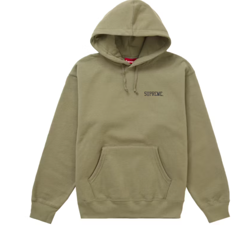 Supreme Anarchy Hooded Sweatshirt Light Olive SZ M