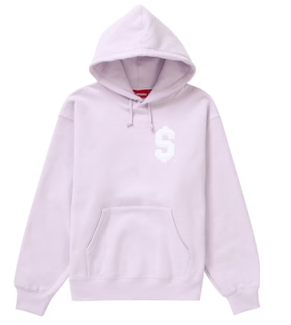 Supreme $ Hooded Sweatshirt Light Purple SZ M