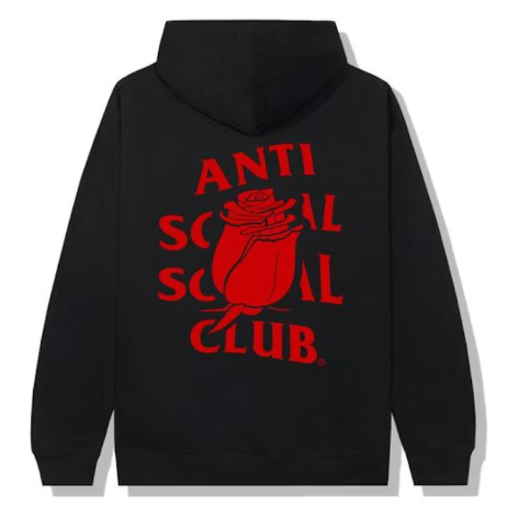 Anti Social Social Club Rose Mary Hoodie Black SZ M