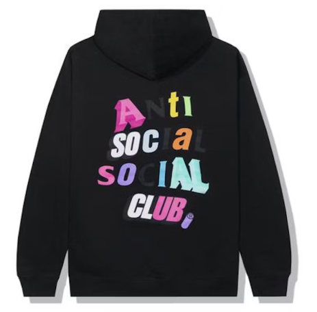Anti Social Social Club The Real Me Hoodie Black SZ L