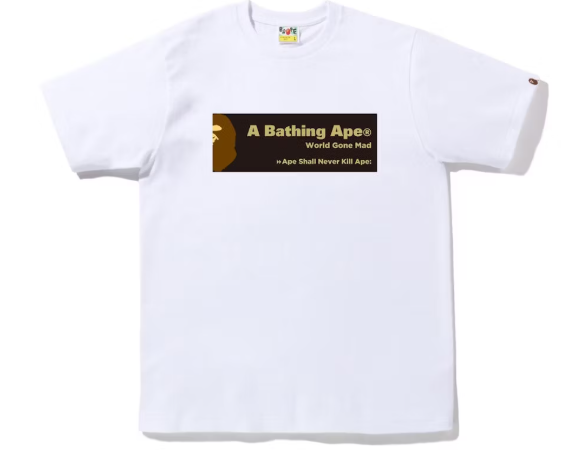 BAPE Archive Graphic #7 Tee White SZ XL