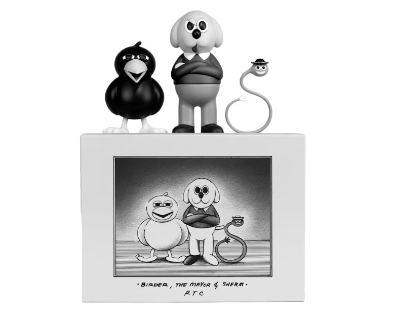 Travis, Birder The Mayor & Sherm Figure Broken