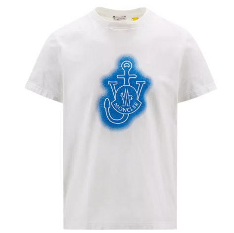 Moncler x JW Anderson Logo T-Shirt White/Light Blue SZ