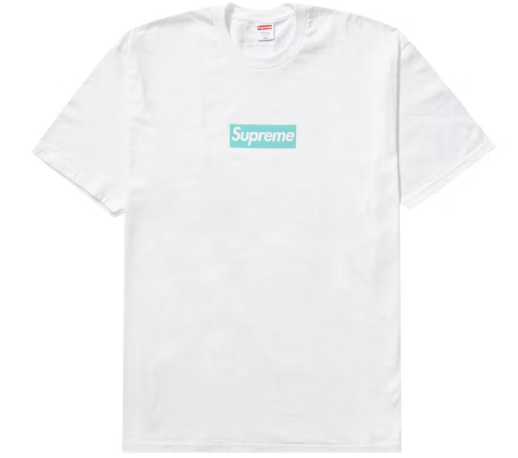 【海外限定】 Supreme Tiffany L SZ White Tee Logo Box Co. & トップス