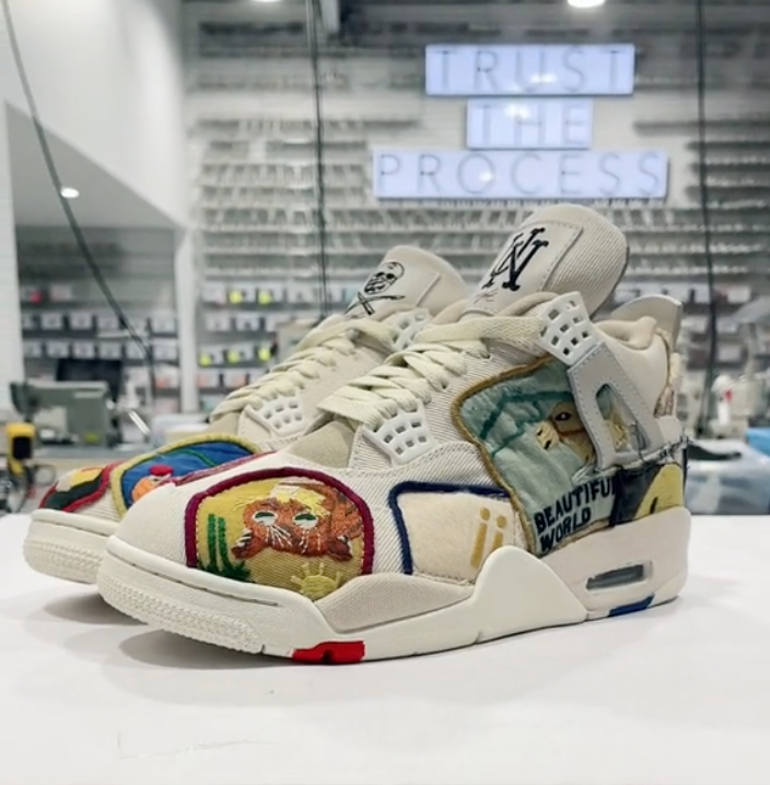 Kapital Denim Patchwork Jordan 4 SZ 8.5 ($3,000 jeans)