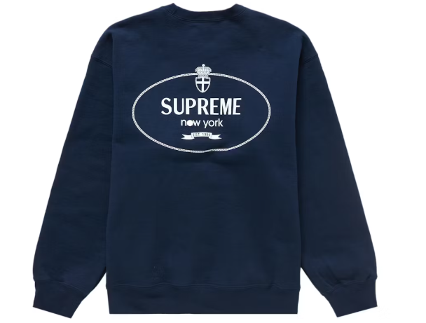 Supreme Crest Crewneck (FW24) Navy SZ L