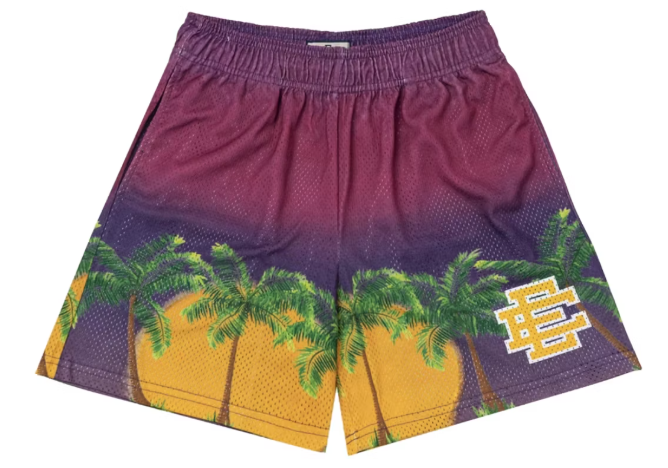 Eric Emanuel EE Basic Short Purple Palm SZ L