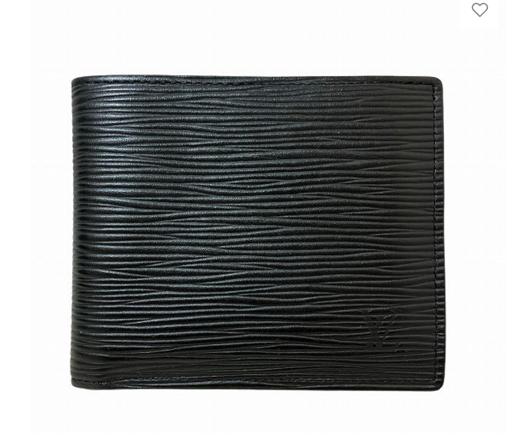 Louis Vuitton Black Epi Mens Bifold