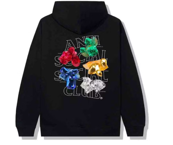 Anti Social Social Club Bussin Hoodie Black SZ S