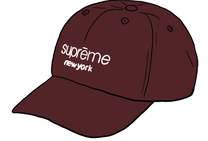 Supreme 2-Tone Canvas 6-Panel Red