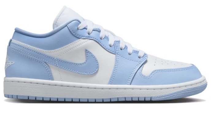 Jordan 1 Low White Aluminum (Women's) SZ 7W/5.5Y