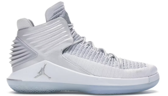 Jordan XXXII Pure Platinum 2 SZ 12 USED