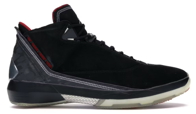 Jordan 22 OG Black Varisty Red SZ 12 USED