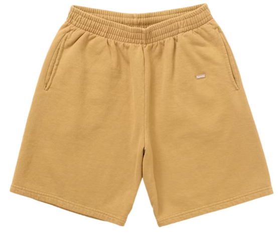 Supreme Overdyed Small Box Sweatshort Sand SZ M