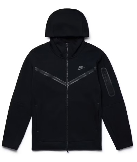 Nike Sportswear Tech Fleece Full-Zip Hoodie Black SZ XS