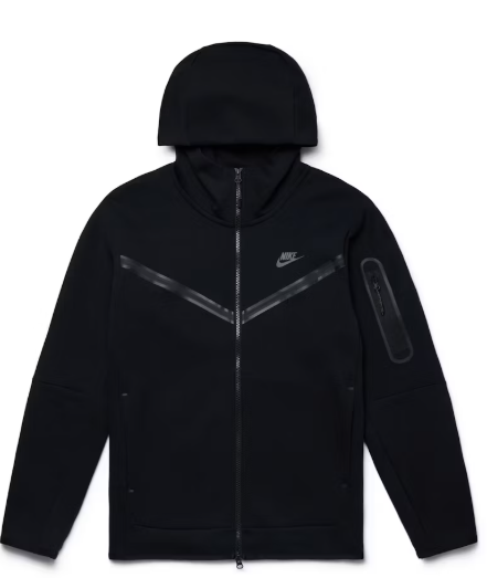Nike Sportswear Tech Fleece Full-Zip Hoodie Black SZ S