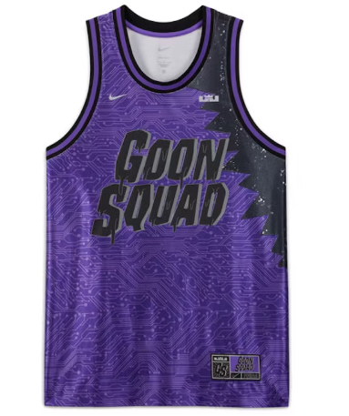 Nike LeBron x Space Jam Goon Squad Jersey Hyper Grape SZ XXL