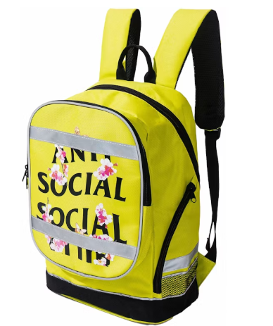 Anti Social Social Club Kkoch 3M High Visibility Backpack Neon