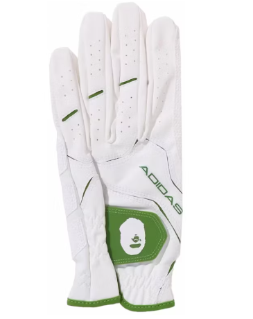 BAPE x adidas Golf Glove White SZ LML MENS LEFT