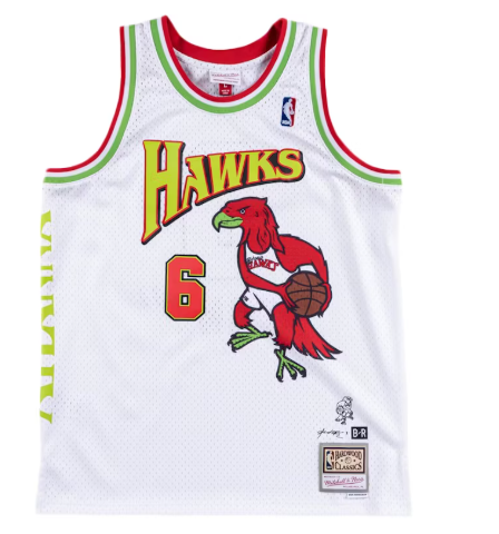 Mitchell & Ness x Future x Atlanta Hawks Swingman Jersey White SZ M DEFECT
