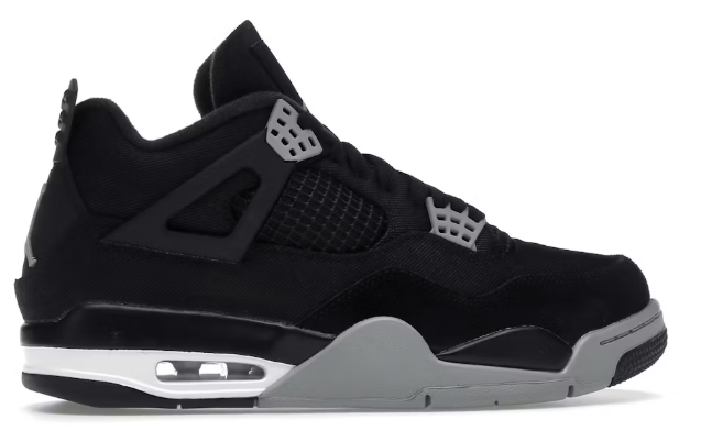 Jordan 4 Retro SE Black Canvas SZ 10.5