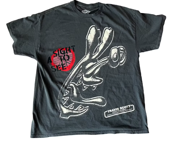 Travis Scott O2 A Sight To See T-shirt Black SZ S