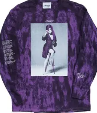 AWAKE AMY WINEHOUSE PURPLE L\S SZ XL