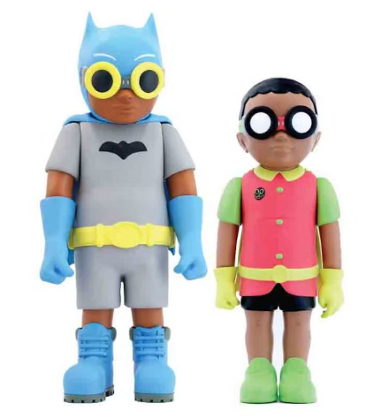 Hebru Brantley Flynamic Duo 66' - Batboy & Sparrow Set of 2 Sculptures
