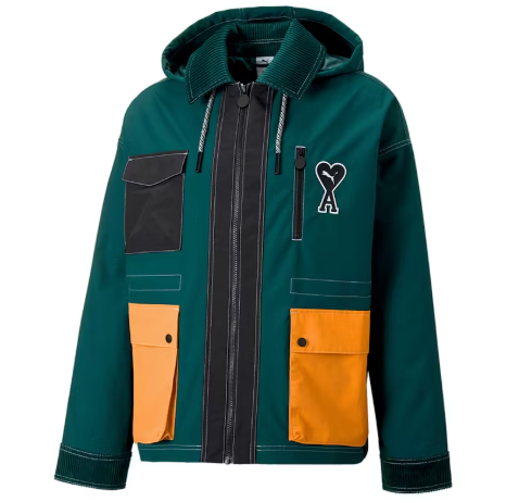 Puma x Ami Woven Jacket Varsity Green SZ XS