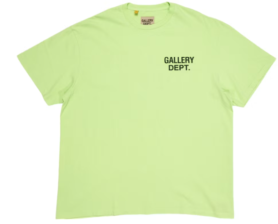Gallery Dept. Souvenir T-shirt Lime Green SZ M