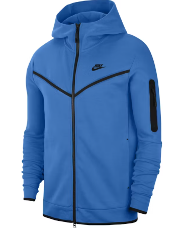 Nike Sportswear Tech Fleece Full-Zip Hoodie Blue SZ M DEFECT