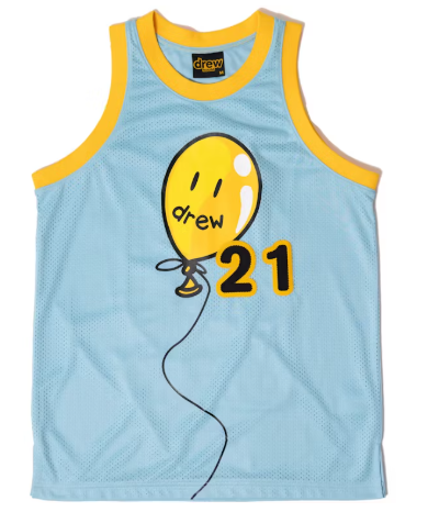 drew house mesh joy basketball jersey sea blue SZ XS