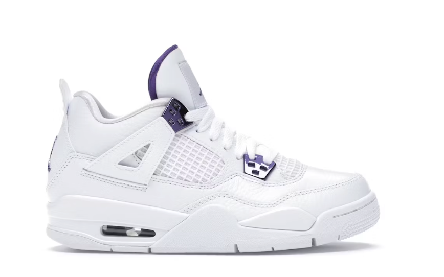 Jordan 4 Retro Metallic Purple (GS) Sz 7Y